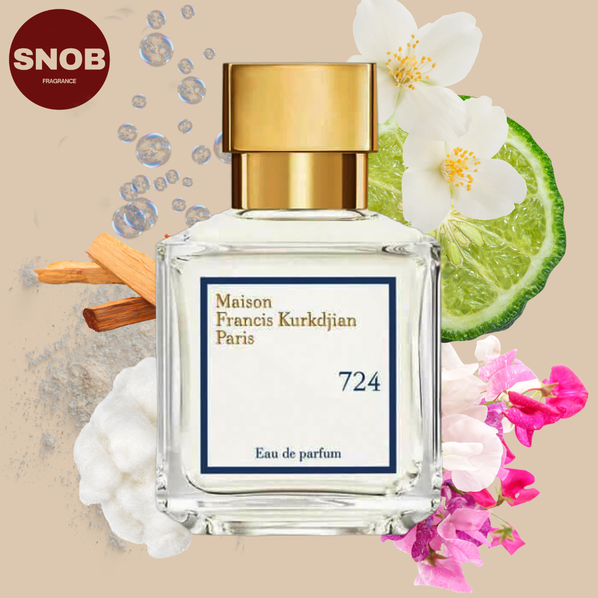 724 de maison francis kurkdjian un parfum en vente d'échantillon avec notes olfactives