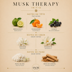 musk therapy un parfum de initio en vente d'échantillon avec grille de notes visuel