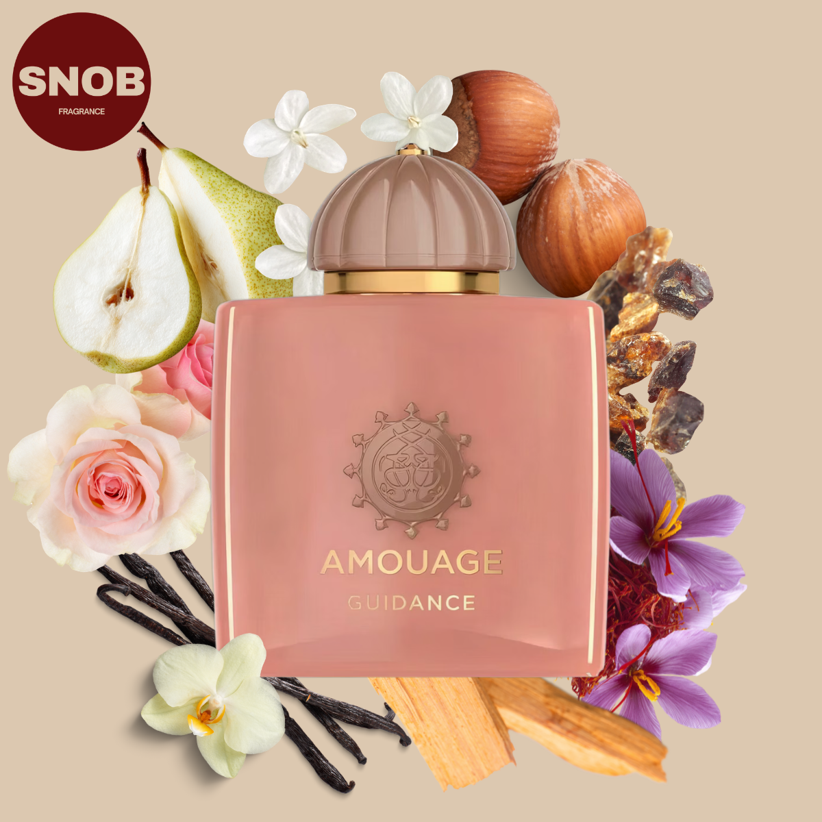guidance amouage parfum fragrance sample echantillon avec notes olfactives