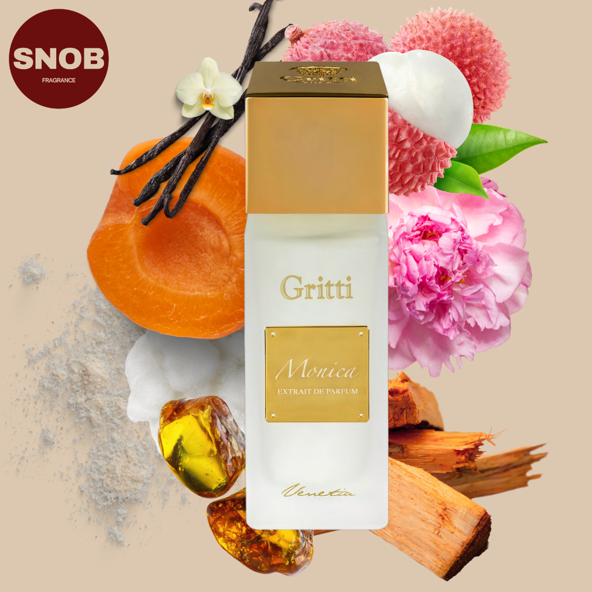 Monica un parfum de Gritti en vente d'échantillons