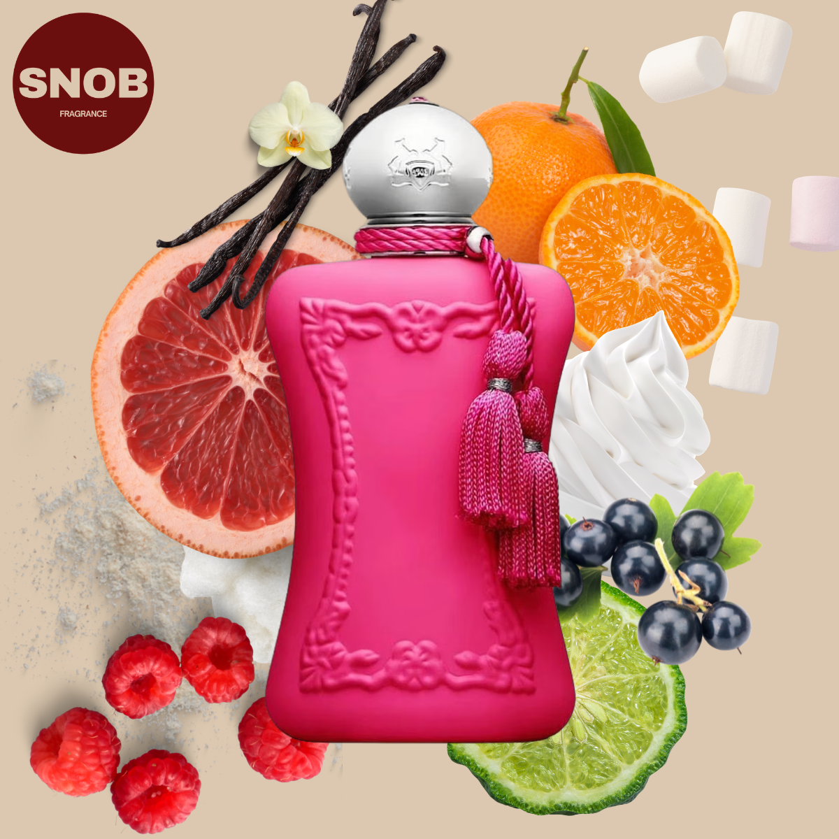 Oriana de maison de marly en vente d'échantillon de parfum avec notes visuel