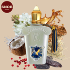 quattro pizzi de xerjoff ou casamorati 1888 en vente d'échantillon de parfum avec notes visuel