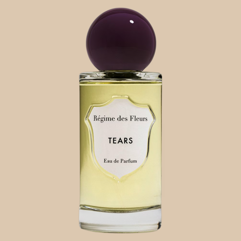 Bouteille de parfum tears de régimes des fleurs en format échantillon