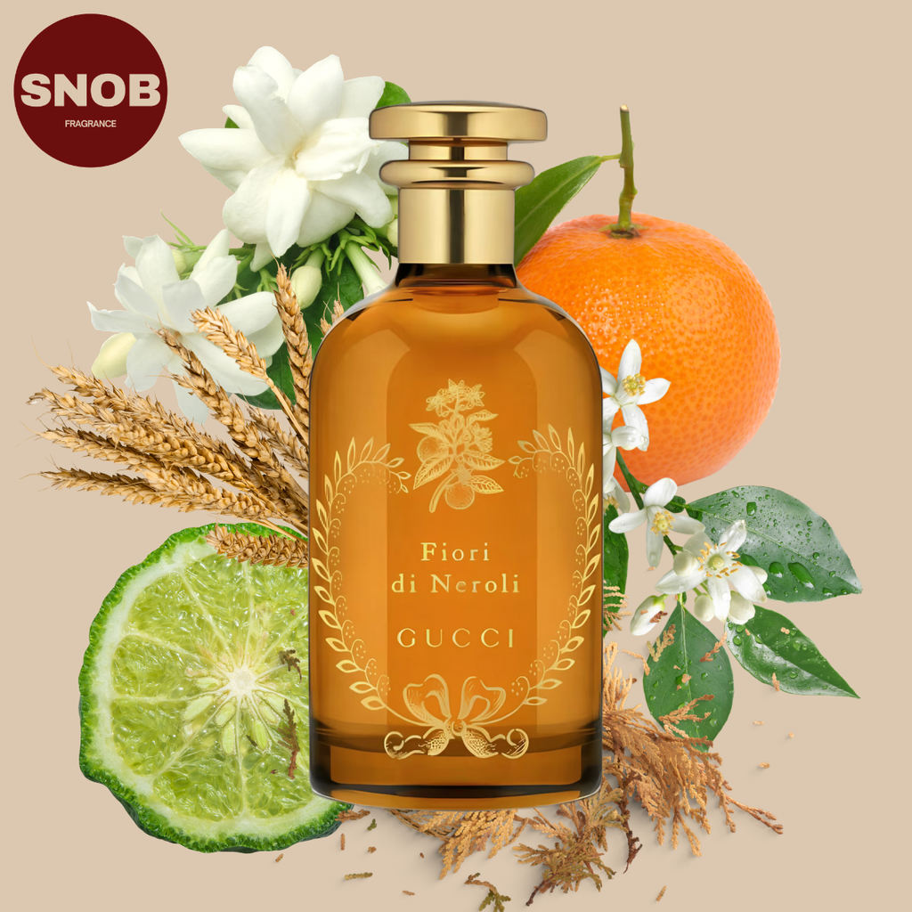 Fiori de neroli de Gucci the alchemist's garden un parfum en vente d'échantillon avec notes