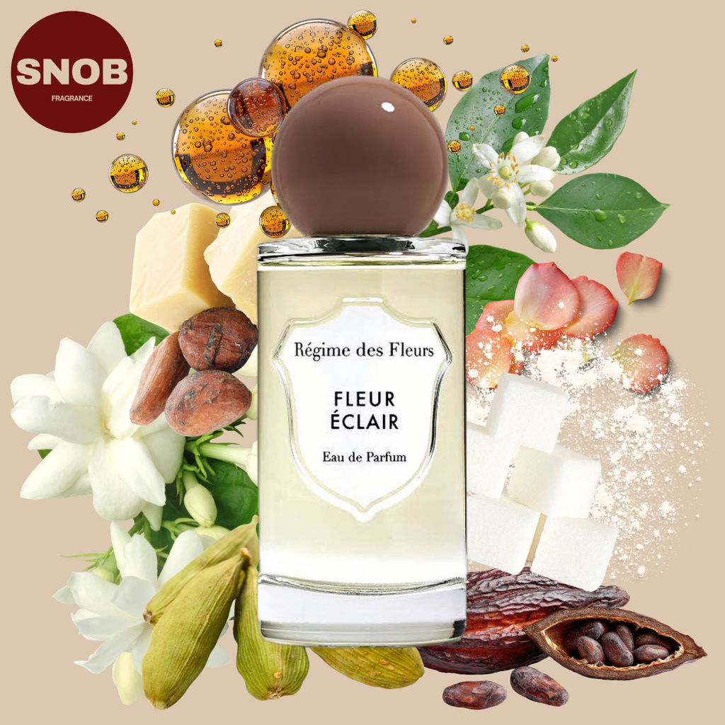 Fleur éclair de chez régimes des fleurs bouteille de parfum en vente d'échantillons avec les notes