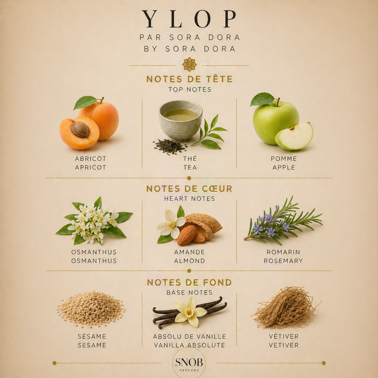 Ylop de Sora Dora en vente d'échantillon de parfum avec notes